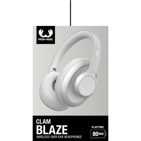 Fresh 'n Rebel Clam Blaze Headset Trådløs Opkald/musik USB Type-C Bluetooth Lys grå