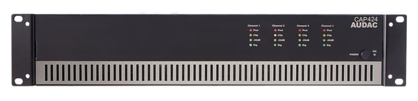 Miniatyrbillede 1 af 2: AUDAC CAP424 audio forstærker 4.0 kanaler Hjem Sort