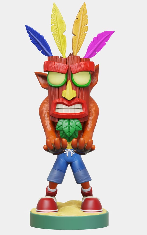 Miniatyrbild 3 av 3: Exquisite Gaming Cable Guys Crash Aku Aku Passiv hållare Spelkontroll, Mobiltelefon / smartphone Multifärg