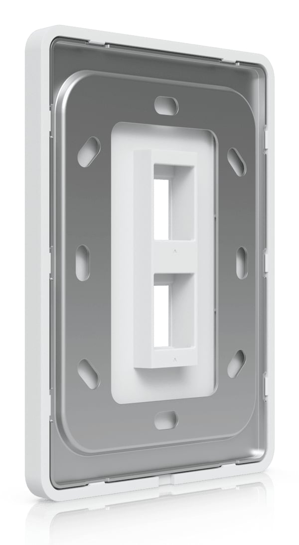 Ubiquiti UACC-WP-KEYSTONE-V-2P kontaktplade & kontakthætte Hvid