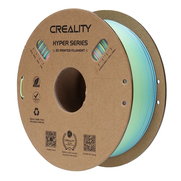 Miniatyrbillede 3 af 3: Creality 3301010424 3D print materiale Polymælkesyre (PLA) Blå, Grøn, Lyserød 1 kg