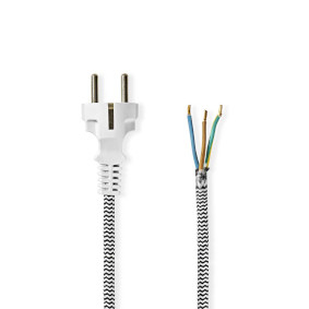 Miniatyrbillede 1 af 2: Nedis CEGL11930WT el-ledning Sort, Hvid 3 m
