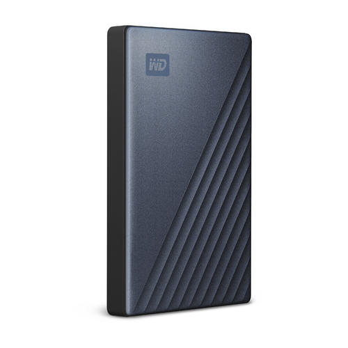 Miniatyrbild 5 av 5: Western Digital WDBC3C0020BBL-WESN externa hårddiskar 2 TB USB Type-C 3.2 Gen 1 (3.1 Gen 1) Svart, Blå