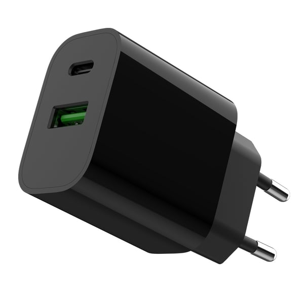 Miniatyrbillede 2 af 5: Gembird TA-UC-PDQC20-01-BK oplader til mobil enhed Universel Sort Vekselstrøm Hurtig opladning Indendørs