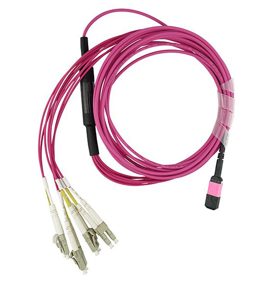 Miniatyrbild 1 av 9: BlueOptics EMC CBL-MPO12-4LC-OM4-7M InfiniBand och fiberoptisk kabel 7,5 m MPO/UPC 4x LC Duplex/UPC Rosa