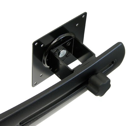 Ergotron DS Series DS100 Dual Monitor Desk Stand, Horizontal 61 cm (24") Skrivebord Sort
