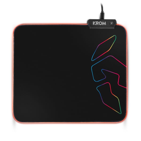 Miniatyrbild 10 av 15: Krom Knout RGB Spelmusmatta Svart