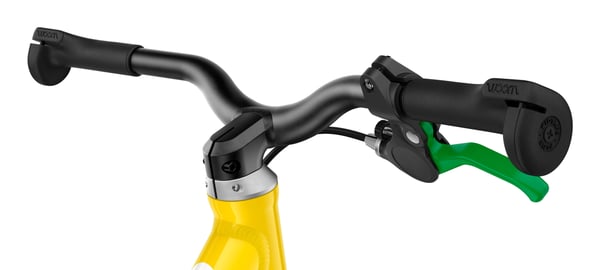 WOOM GO 1 Løbecykel Aluminium Sort, Hvid, Gul