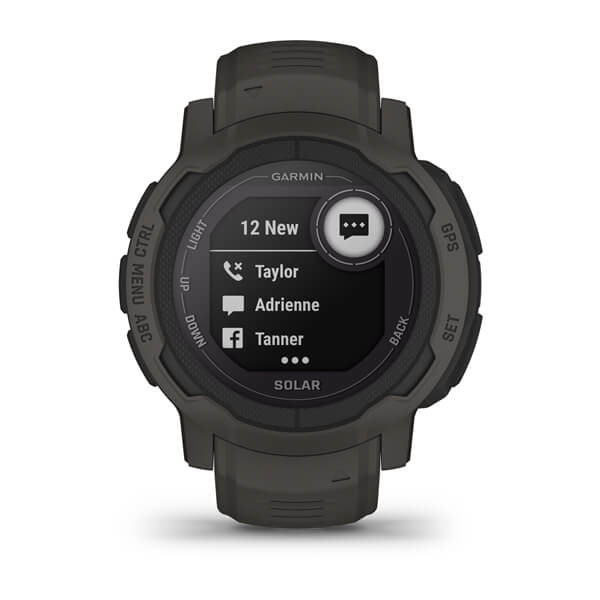 Garmin Instinct 2 Solar 2,29 cm (0.9") MIP 45 mm Digitaalinen 176 x 176 pikseliä Grafiitti GPS (satelliitti)