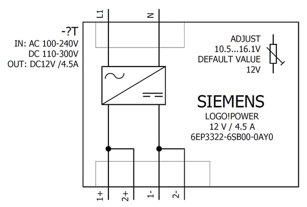 Siemens 6EP3322-6SB00-0AY0 virta-adapteri ja vaihtosuuntaaja Sisätila Monivärinen