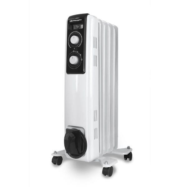 Miniatyrbillede 1 af 5: Orbegozo RF-1000 varmeapparat Indendørs Sort, Hvid 1000 W Olie elektrisk områdevarmer