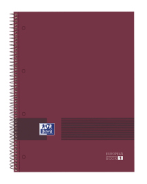 Miniatyrbillede 2 af 3: Oxford 400159030 blok og notesblok A4+ 80 ark Bourgogne