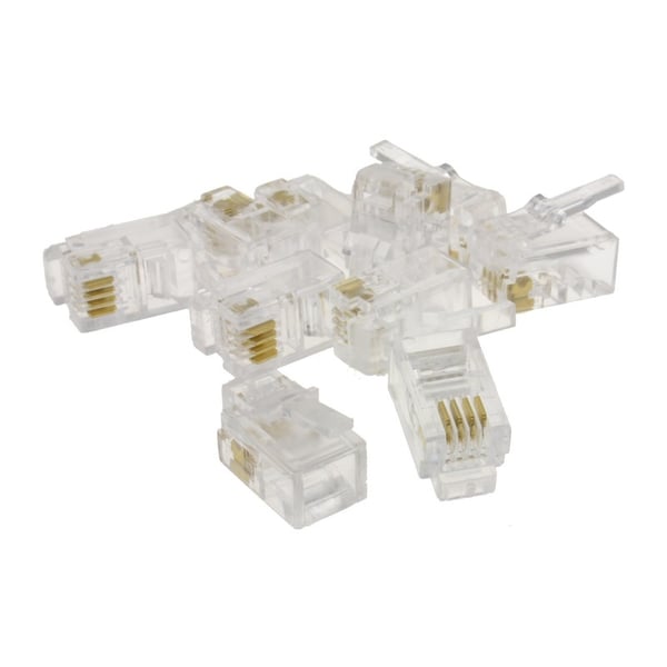 Miniatyrbild 2 av 3: kenable 003920 kabelkontakter RJ10 Transparent