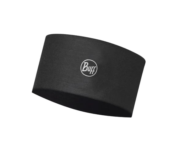 Buff Opaska COOLNET UV WIDE HEADBAND SOLID BLACK Hjässbygel Tyg