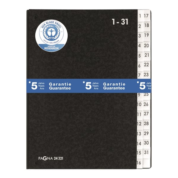 Miniatyrbillede 2 af 3: Pagna 24321-04 opdeler til bog Sort A4