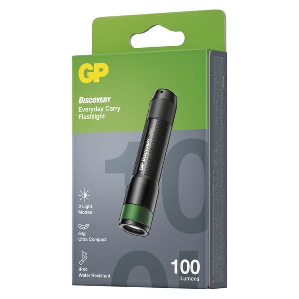 Miniatyrbillede 6 af 9: GP Batteries C31X Sort Hånd lommelygte