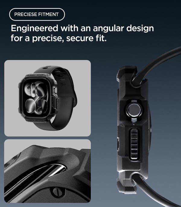 Spigen Rugged Armor Boks Sort Termoplastisk polyurethan (TPU)