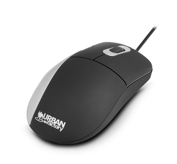 Urban Factory Desktop Silk Mouse datormöss Kontor Ambidextrous USB Type-A Optisk 800 DPI