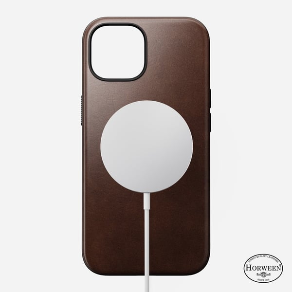 Nomad Modern Leather Case matkapuhelimen suojakotelo 15,5 cm (6.1") Suojus Ruskea