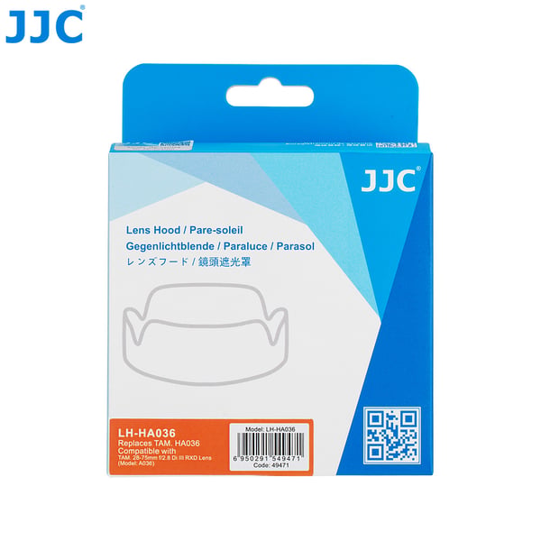 JJC LH-HA036 modlysblænder 7,5 cm Rund Sort