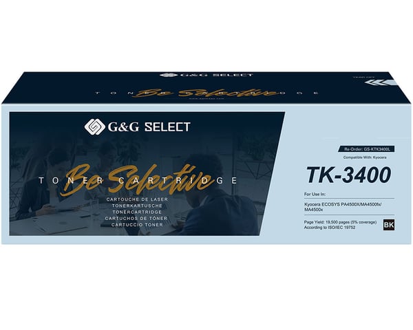 Miniatyrbillede 3 af 3: G&G GS-KTK3400L tonerpatron 1 stk Kompatibel Sort