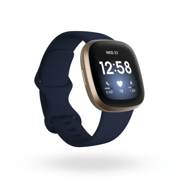 Miniatyrbillede 1 af 4: Fitbit Versa 3 AMOLED 40 mm Digital Berøringsskærm Guld Wi-Fi GPS (satellit)