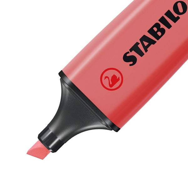 STABILO BOSS ORIGINAL speedmarker 1 stk Mejselspids Rød