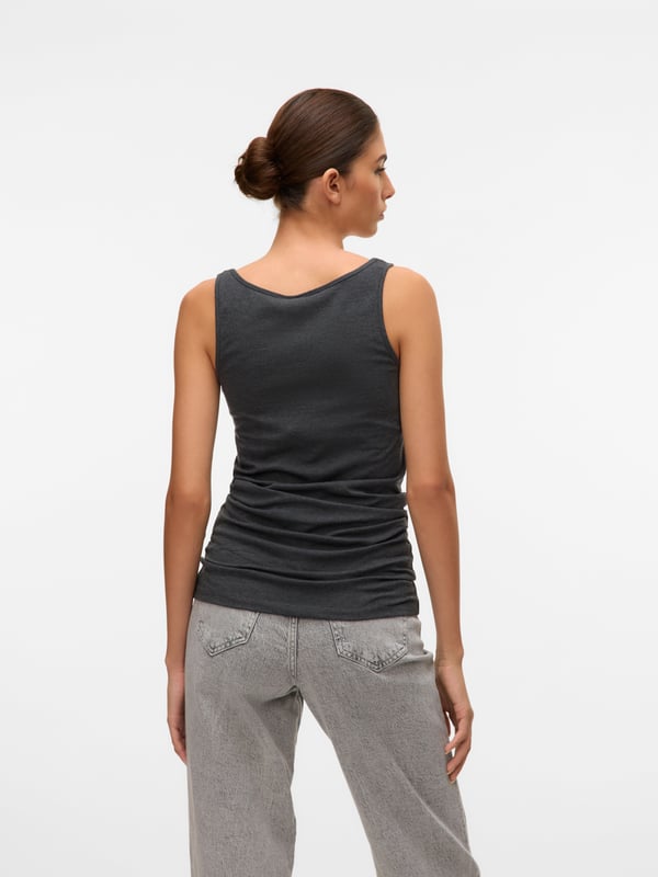 Vero Moda 5713723092140 skjorta och topp Ärmlös tröja Ärmlös Bomull, Elastan