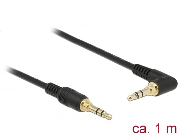 Pikkukuva 1 / 2: DeLOCK 85566 audiokaapeli 1 m 3.5mm Musta