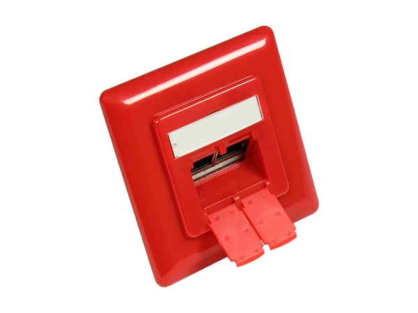 Alcasa GC-N0051R eluttag RJ-45 Röd