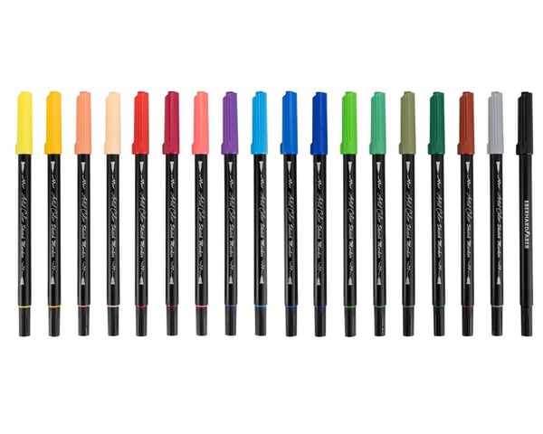 Eberhard Faber 558218 märkpennor 18 styck Fin spets Svart, Blå, Brun, Grön, Grå, Orange, Rosa, Röd, Violett, Gul