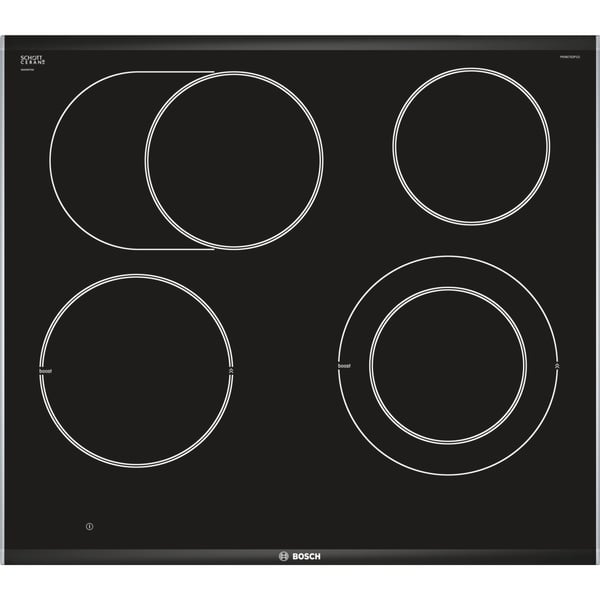 Bosch Serie 8 PKN675DP1D kogeplade Sort, Rustfrit stål Indbygget Keramisk 4 zone(s)