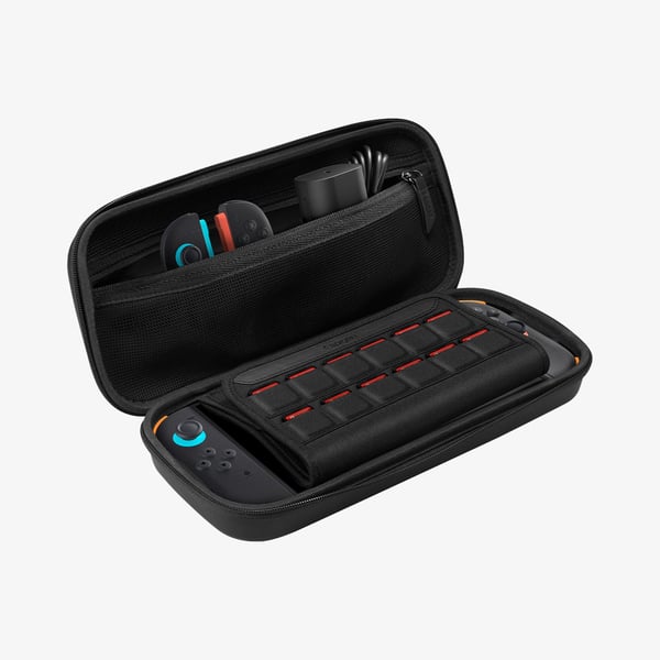 Spigen Rugged Armor Pro Pouch Pussi Nintendo Polyuretaani (PU) Musta