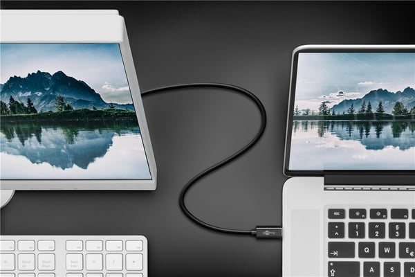 Goobay 51769 videokaapeli-adapteri 1,8 m USB Type-C VGA (D-Sub) Musta