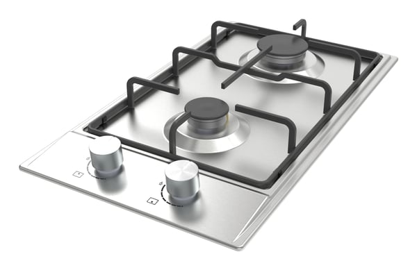 Miniatyrbillede 2 af 4: Edesa EGX-3022 TI N Rustfrit stål Indbygget 29 cm Gaskomfur 2 zone(s)