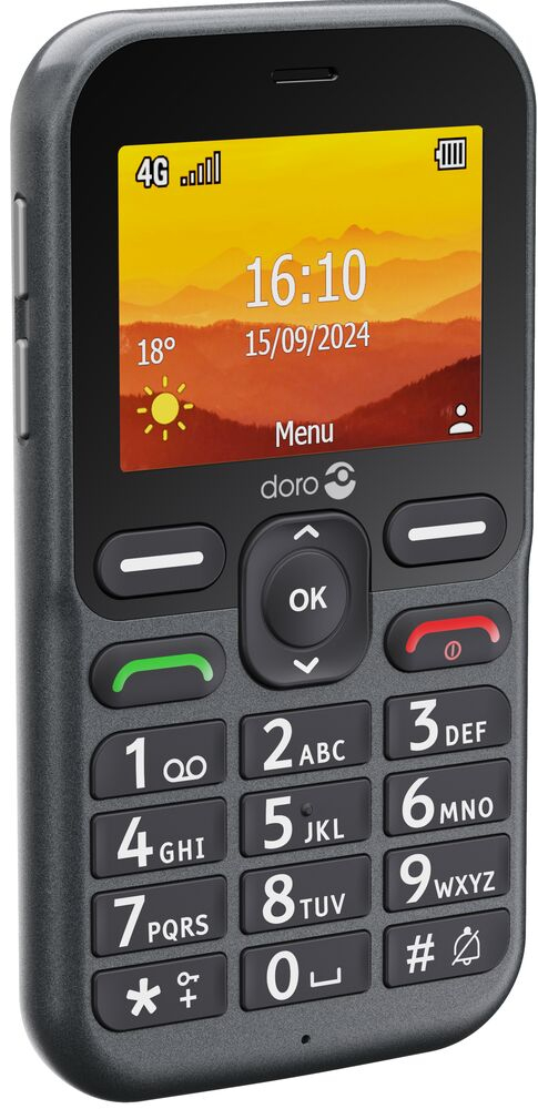 Miniatyrbillede 3 af 8: Doro Leva L10 6,1 cm (2.4") 120,7 g Sort Feature telefon