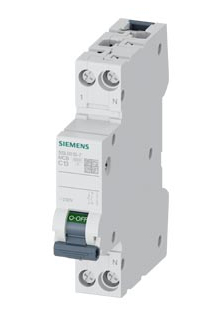 Siemens 5SL6013-7 kredsløbsafbryder Miniature strømafbryder 1P+N