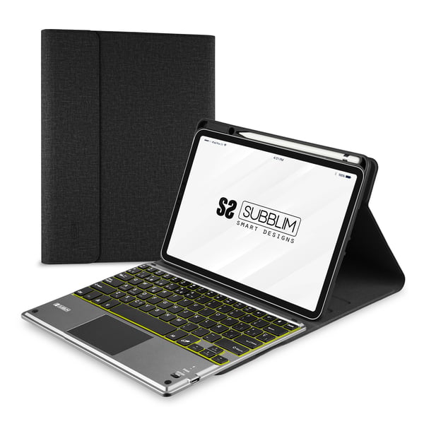SUBBLIM Funda Tablet KEYTAB ProBT Touchpad Ipad 10,9/11 10a/11a Gen NEGRA