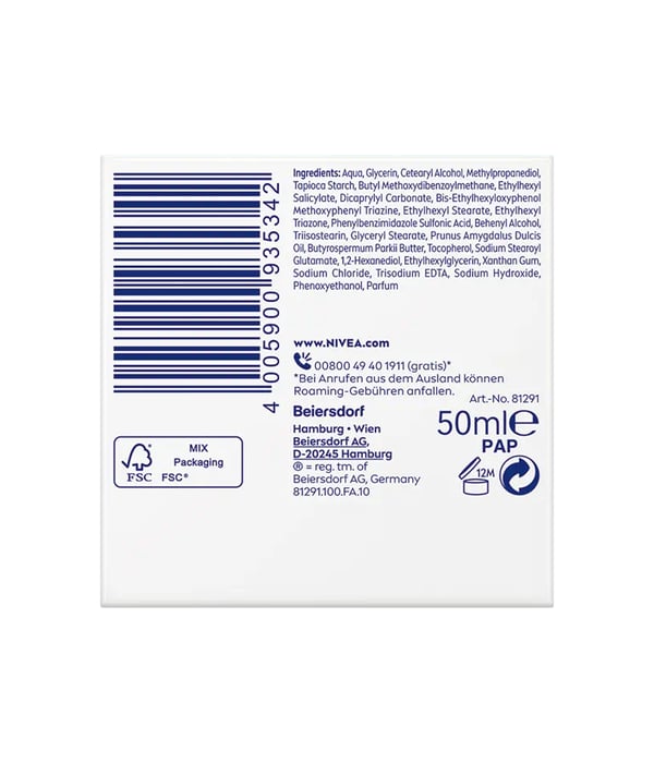 Miniatyrbild 8 av 8: NIVEA 4005900935342 dag- och nattkräm för ansiktet Dagkräm Ansikte 50 ml