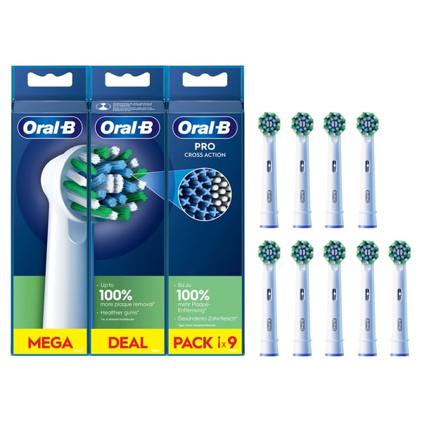 Miniatyrbillede 2 af 4: Oral-B CrossAction 9 stk Hvid