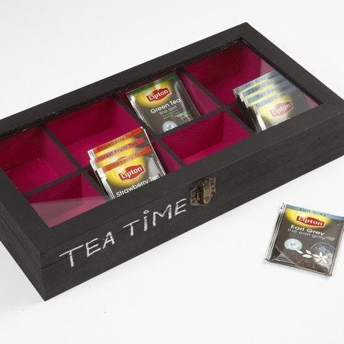 Creativ Company 57728 opbevaringskasse Opbevaringsboks Rektangulær Glas, Træ Træ