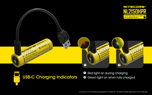 Miniatyrbild 3 av 15: Nitecore NL2150HPR laddningsbara batterier Litium-Ion (Li-Ion) 5000 mAh 3,6 V