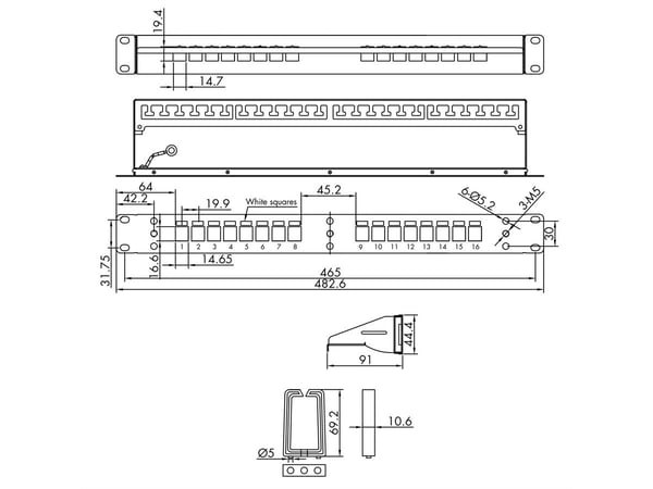 ROLINE 26.11.0363 patchpaneler