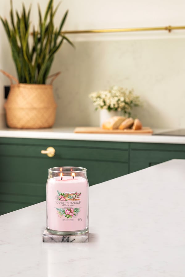 Yankee Candle Desert Blooms vahakynttilä Sylinteri Puu Vaaleanpunainen 1 kpl