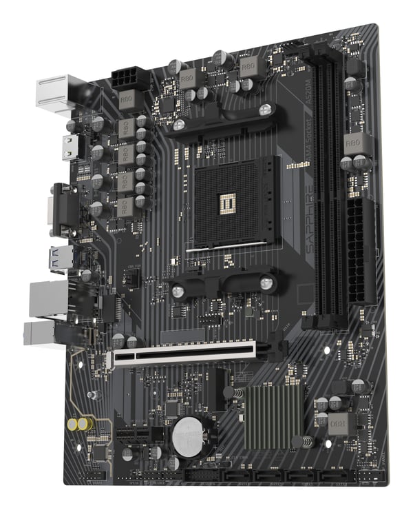 Pikkukuva 3 / 7: Sapphire A520M-E AMD A520 Kanta AM4 mikro ATX