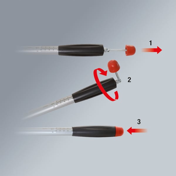 Miniatyrbillede 5 af 7: KS Tools 516.3545 momentnøgle Ft-lb, In-lb, Kg-m, Nm