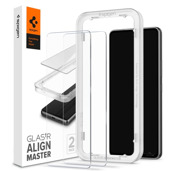 Spigen AlignMaster GLAS.tR Klar skærmbeskytter Samsung 1 stk