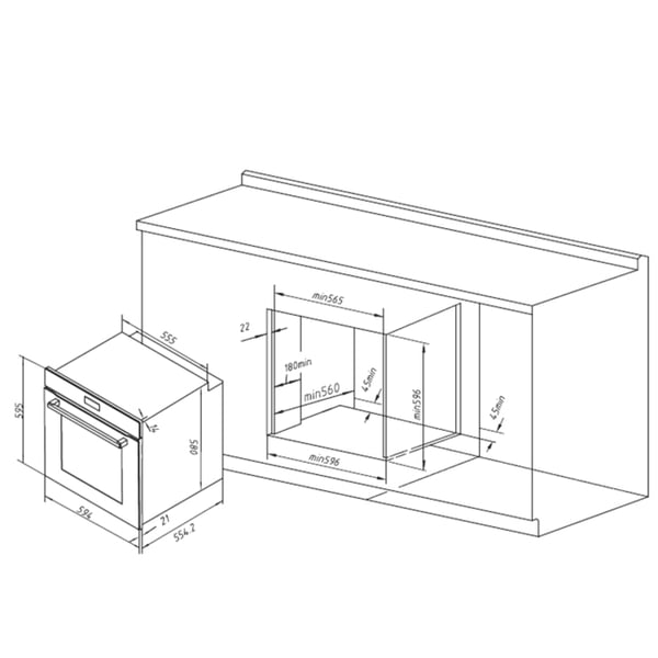 Cecotec Bolero Hexa P506000 81 L 3400 W Musta, Ruostumaton teräs