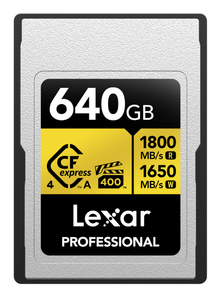 Miniatyrbild 1 av 2: Lexar LCAGOLD640G-RNENG flashminne 640 GB CFexpress typ A