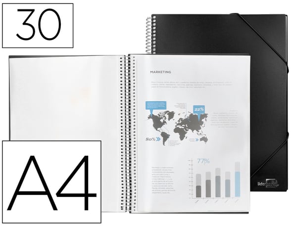 Liderpapel EC31 folder Sort A4